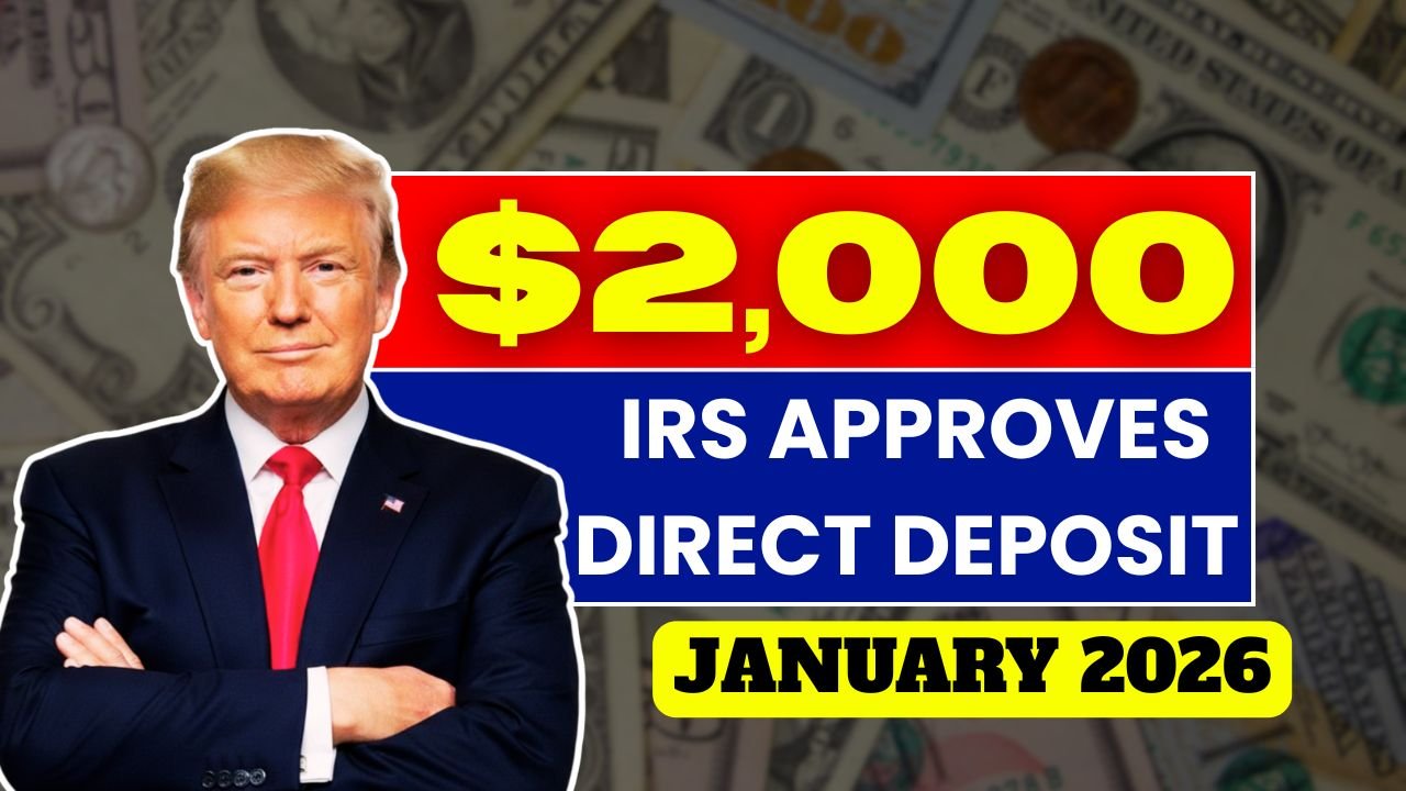IRS Approves $2,000 Direct Deposit for January 2026 – Know Eligibility, Payment Dates & IRS Instructions